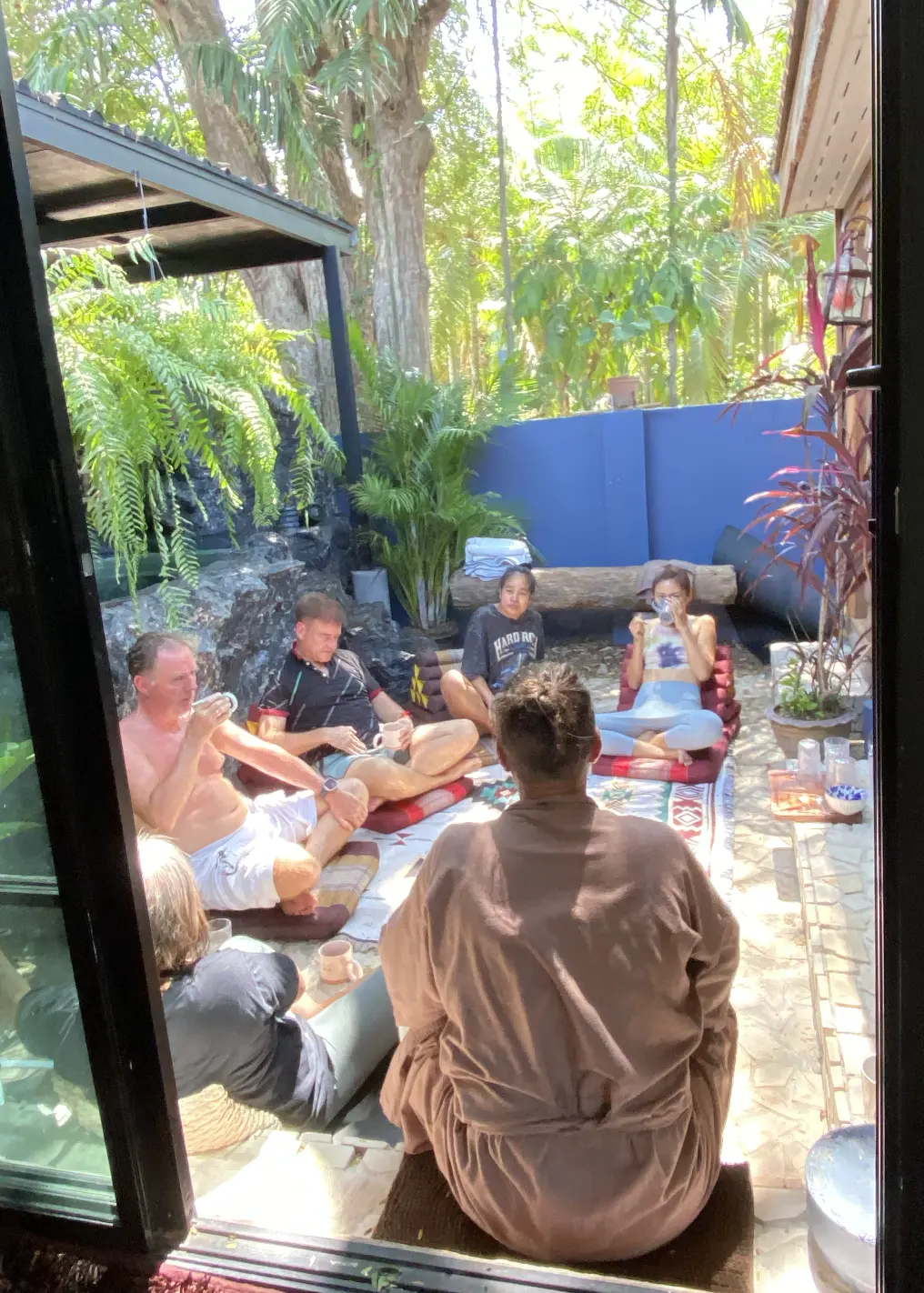 Group healing arts circle at Zen Pod